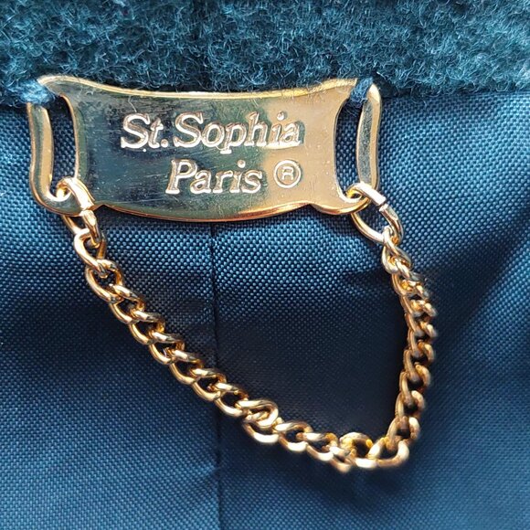 Vintage St. Sophia Paris Wool Cashmere Coat, Size S/M - Picture 4 of 11